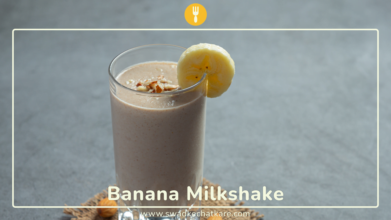 how to make banana milkshake at home