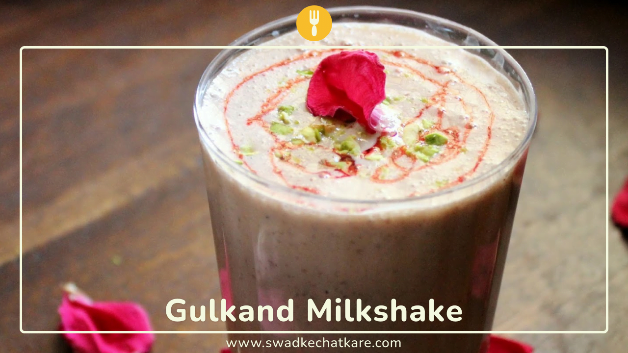 Refreshing Gulkand Milkshake Recipe