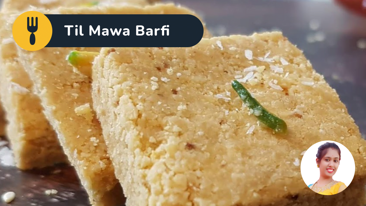Til Mawa Barfi Recipe for Makar Sankranti