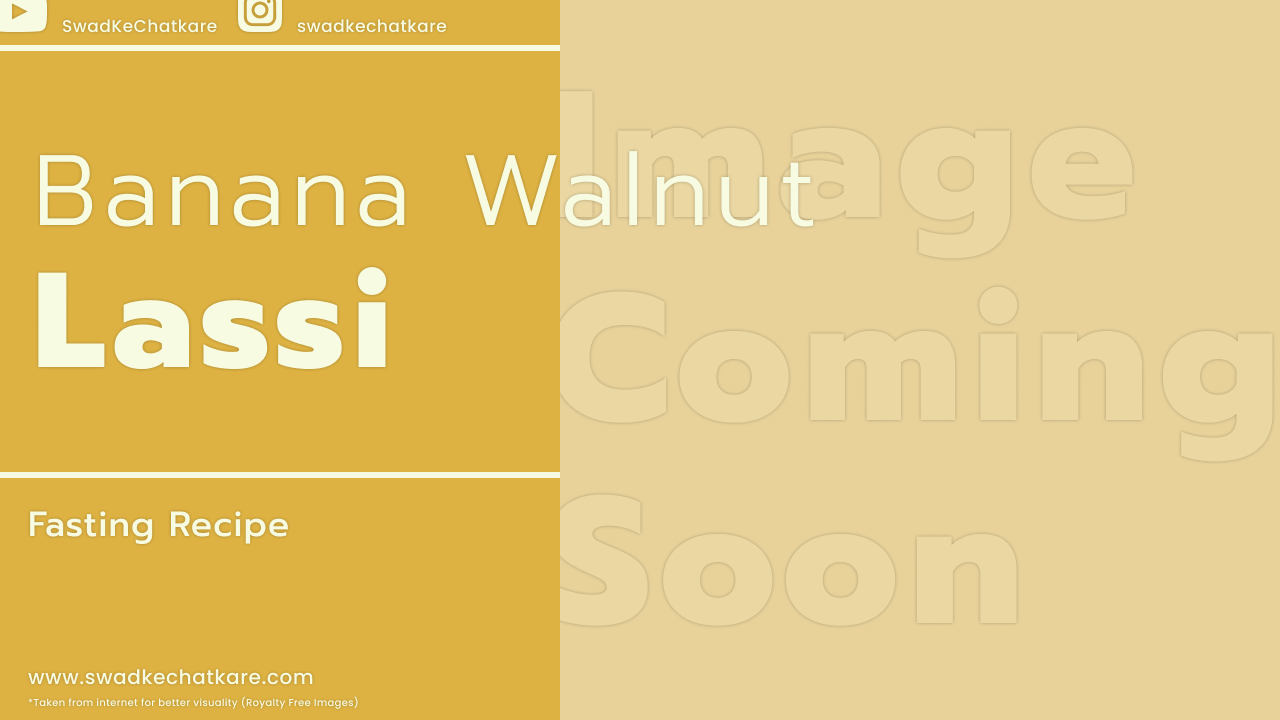 Banana Walnut Lassi
